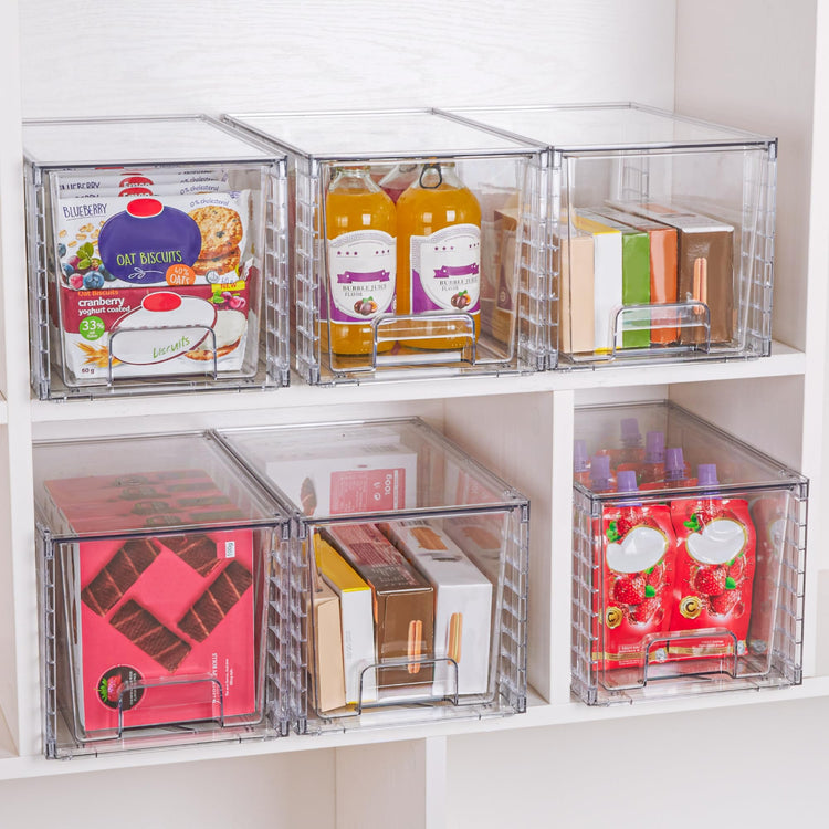 2 Pack Large Stackable Storage Drawers (2 Count)