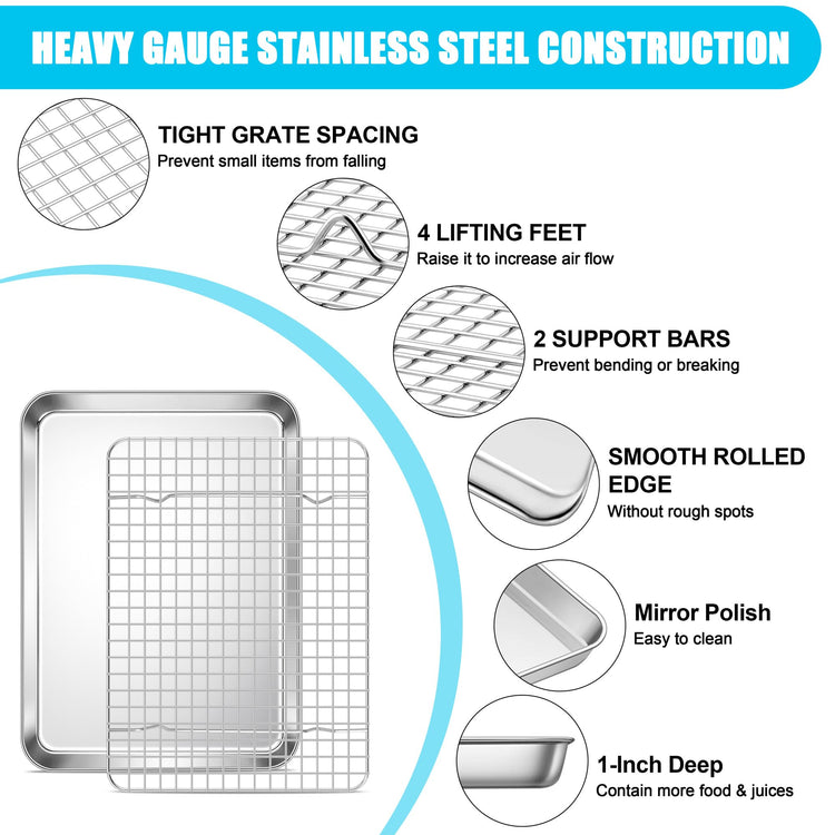 Baking Sheet with Wire Rack Set (2 Count)