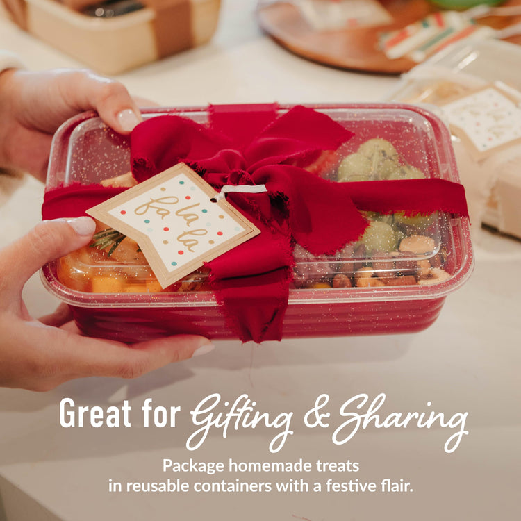 Prep 60 Piece Holiday Food Storage Set (30 Count)