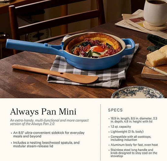 Our Place Cookware Set - 13-Piece Kit Including the Always Pan, Perfect Pot and Spatulas | Multifunctional, Toxin-Free Nonstick | Heat Safe up to 450°F | Oven, Stove, Induction | Forget-Me-Not Blue