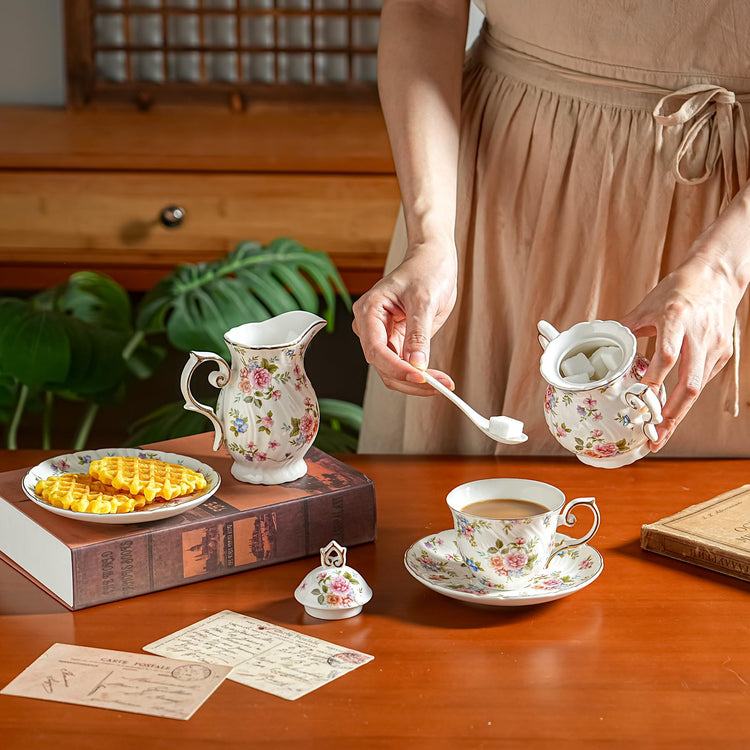 Sugar and Creamer Set Ceramic