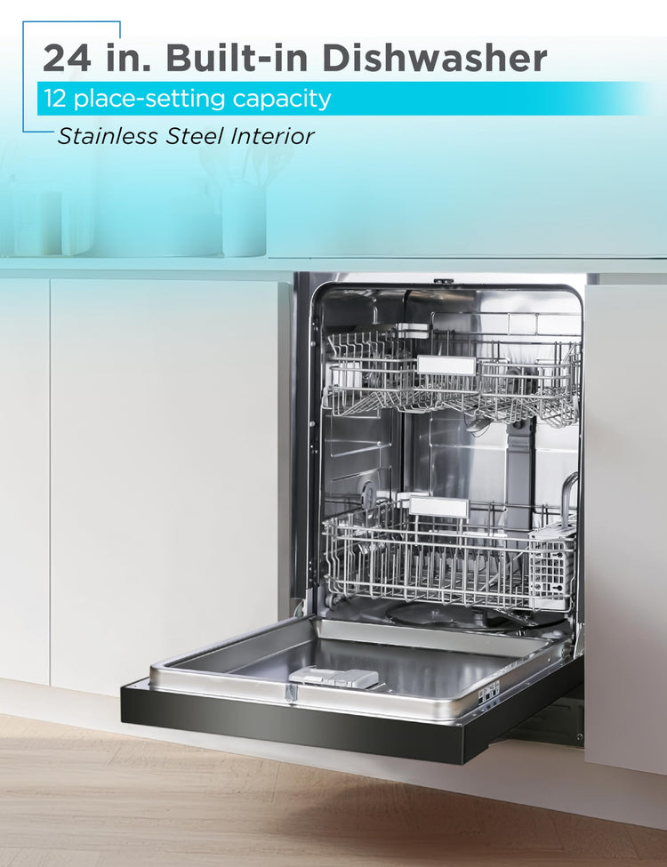 24" Built In Dishwasher
