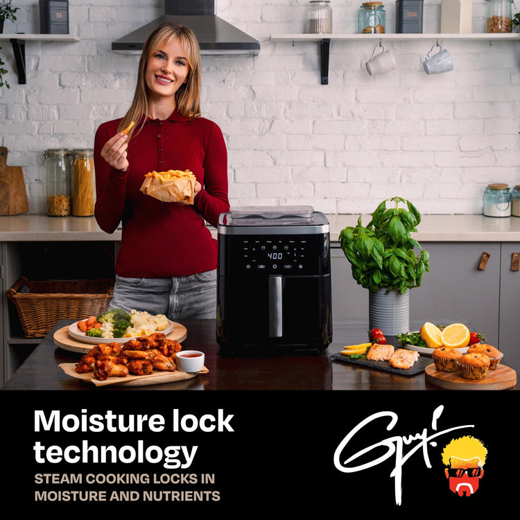 6.5 Quart Steam Air Fryer with Moisture Lock Technology