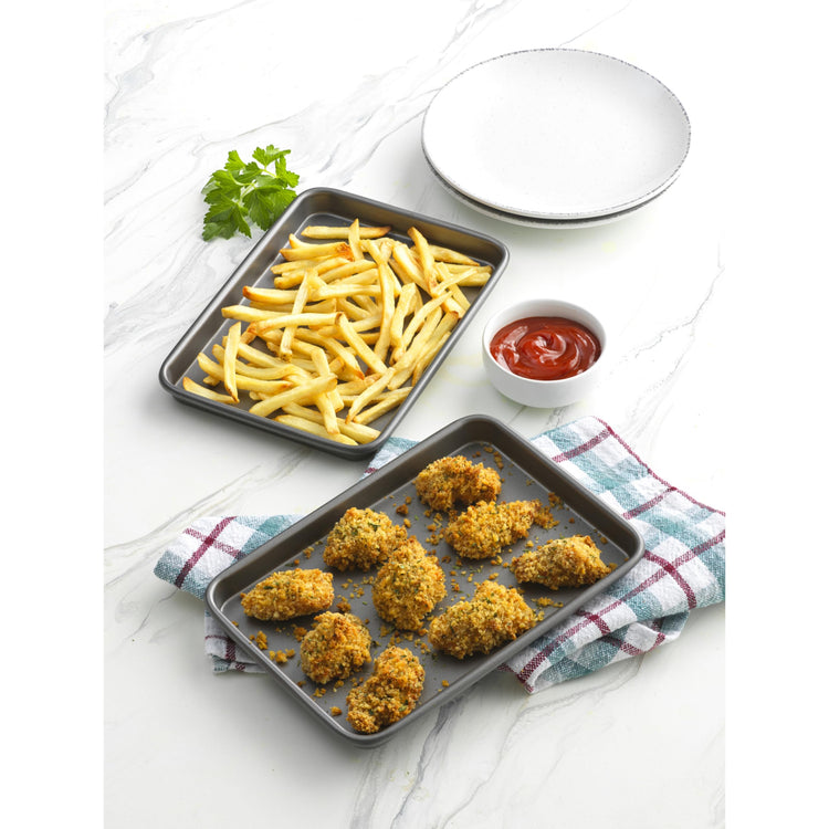 Everyday Toaster Oven Mini Baking Sheets Set of 2 Set of 2 Heavy