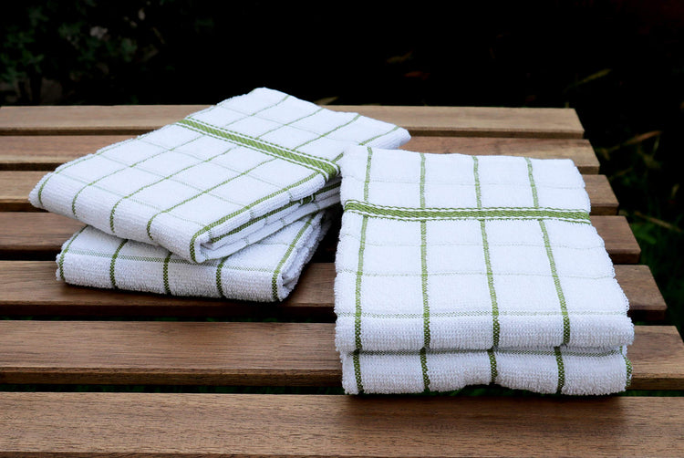 Terry Cotton Kitchen Towels 4 (4 Count)