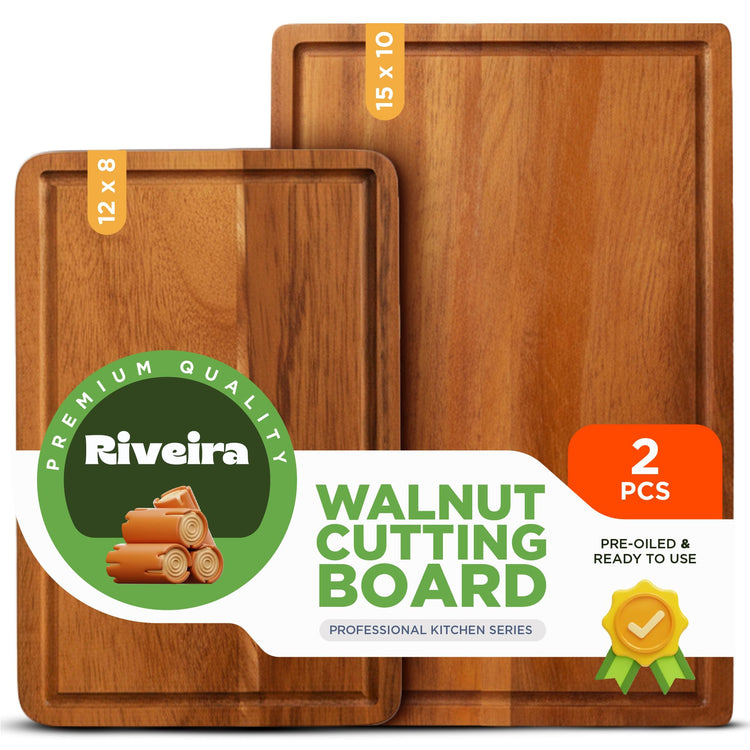 Walnut Wood Cutting Board (2 Count)