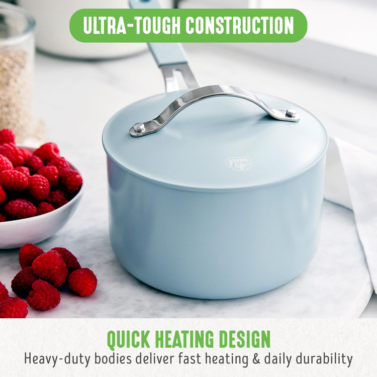2 Quart Nonstick Saucepan with Lid