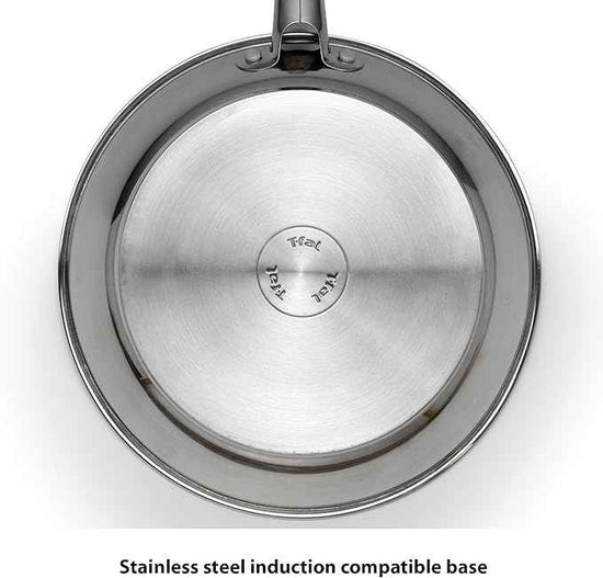 T-fal Performa Stainless Steel Cookware Set 12 Piece Induction Oven Broiler Safe 500F Pots and Pans, Dishwasher Safe Silver
