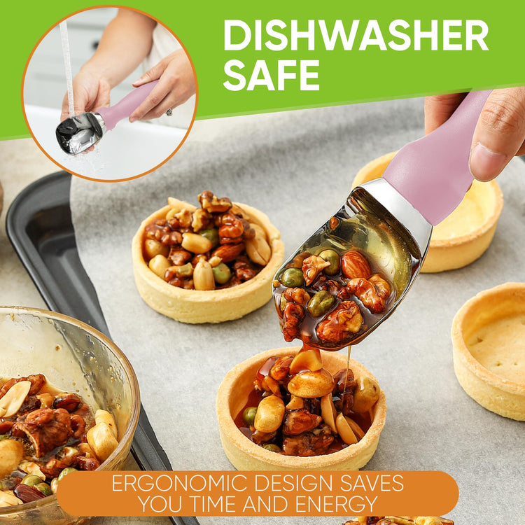 Heavy Duty Ice Cream Scoop with Soft Grip Handle
