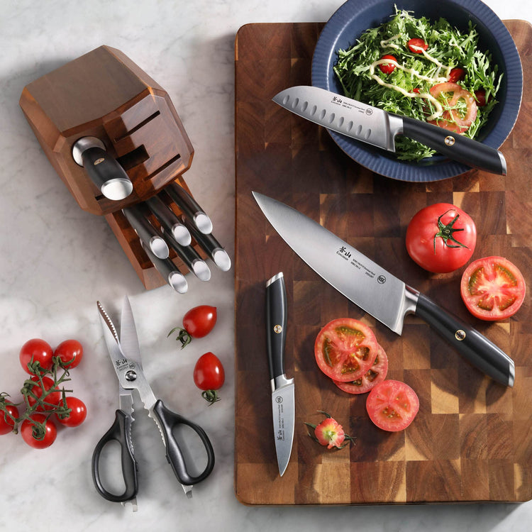 L Series 12 Piece Knife Block Set with 6 Steak Knives (12 Count)