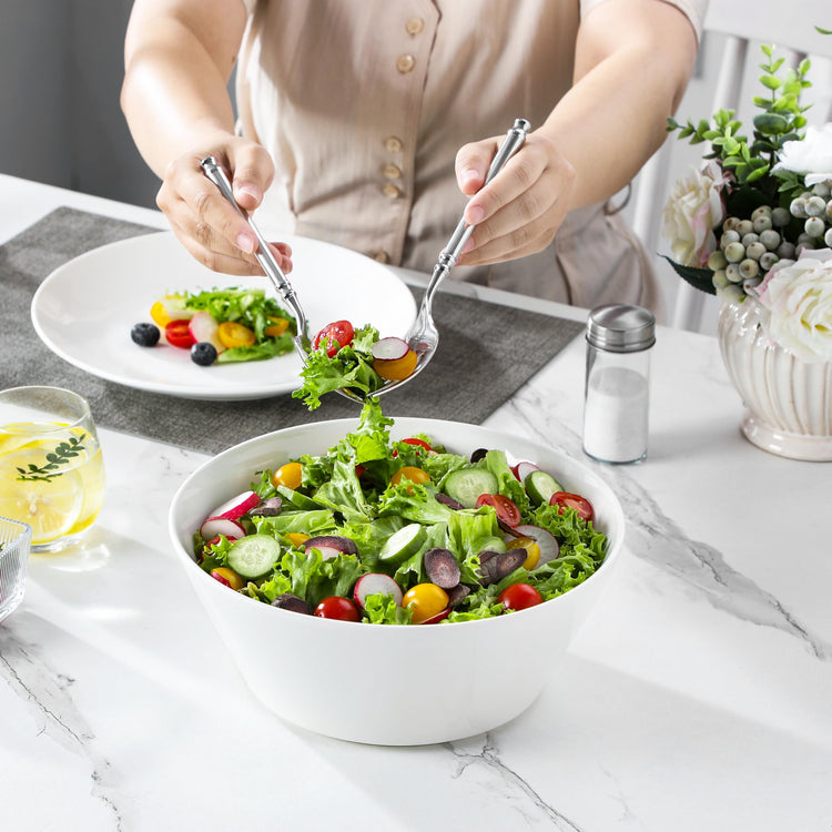 105 OZ Large Serving Bowls Ceramic Salad Soup Bowls Set of 2 (2 Count)