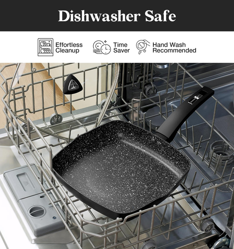9.5 Inch Nonstick Grill Pan for Stove Tops
