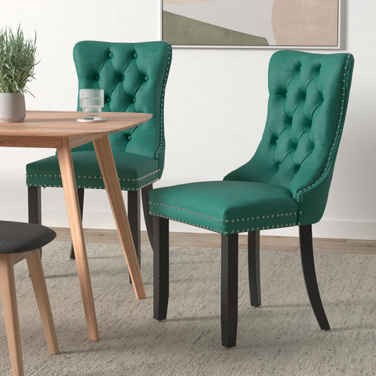 Green Velvet Dining Chairs Set of 6 (6 Count)