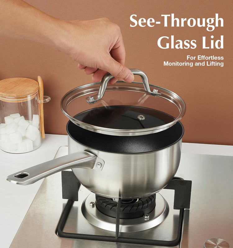 Stainless Steel Saucepan Set (3 Count)