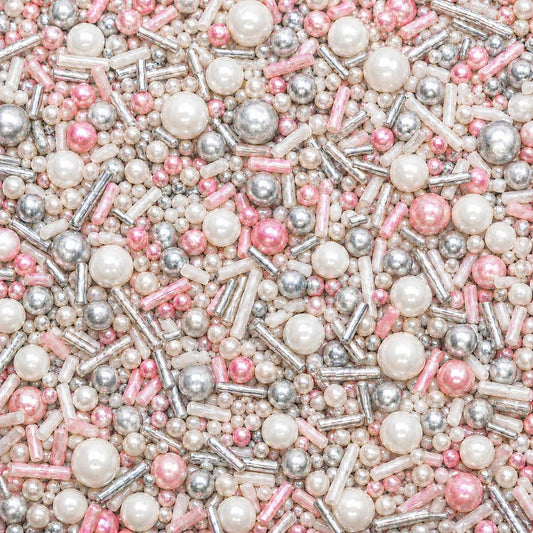 Fusion Pink & Silver Sprinkles Mix