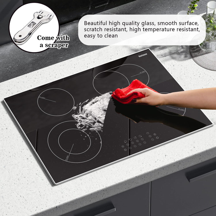 30 Inch Electric Cooktop 4 Burners
