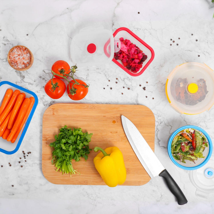 Collapsible Food Storage Containers with Lids