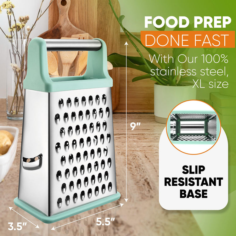 Stainless Steel XL Cheese Grater for Kitchen