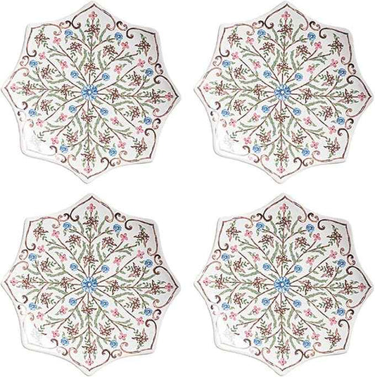 Juliska Villa Seville Place Setting (Chambray, Scalloped Side/Cocktail Plate Set/4)