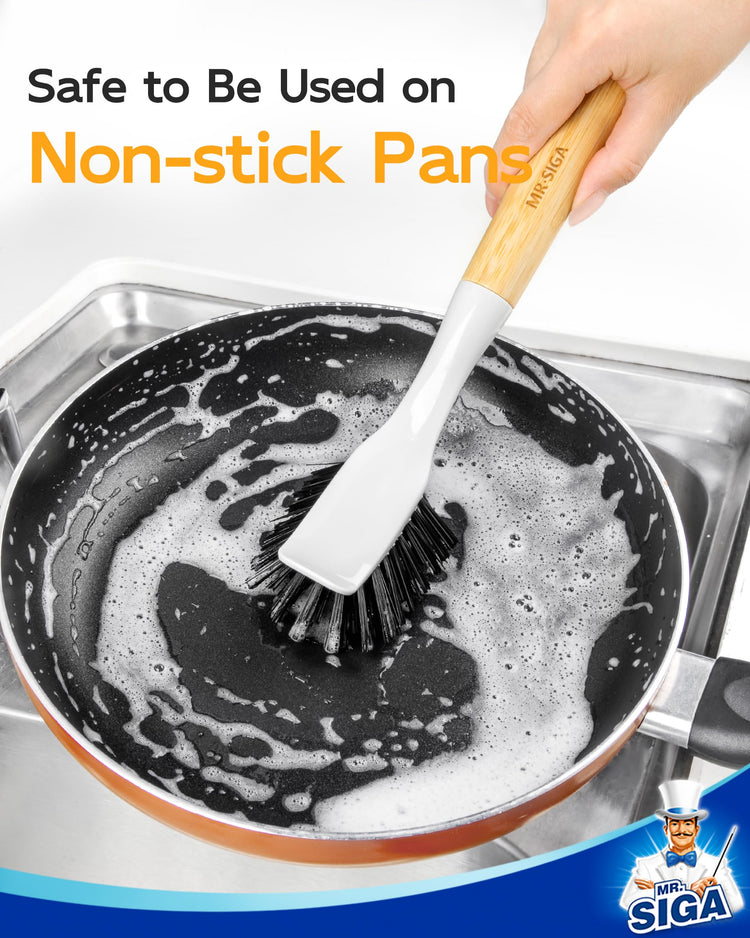 Dish Brush with Handle (2 Count)