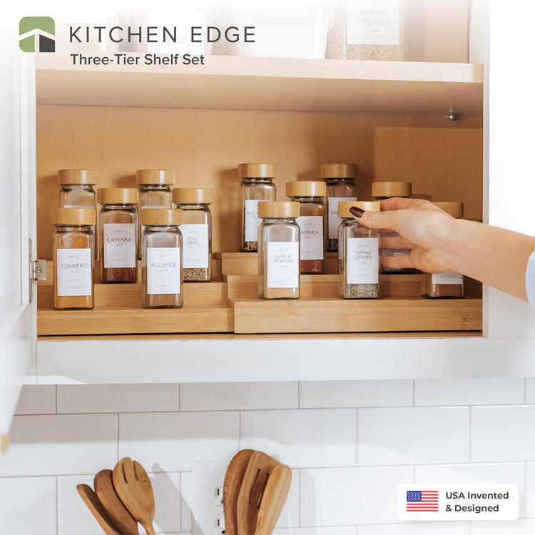 3 Tier Expandable Spice Rack Organizer