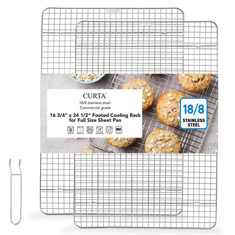 2 Pack 16.8" X 24.4" Chef Cooling Rack (2 Count)