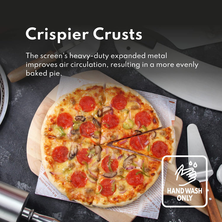 Restaurant Grade Seamless Aluminum Pizza Baking Screen