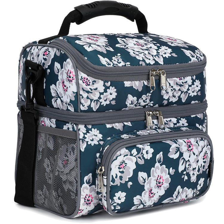 Double Layer Cooler Insulated Lunch Bag Adult Lunch Box Large Tote Bag for Men