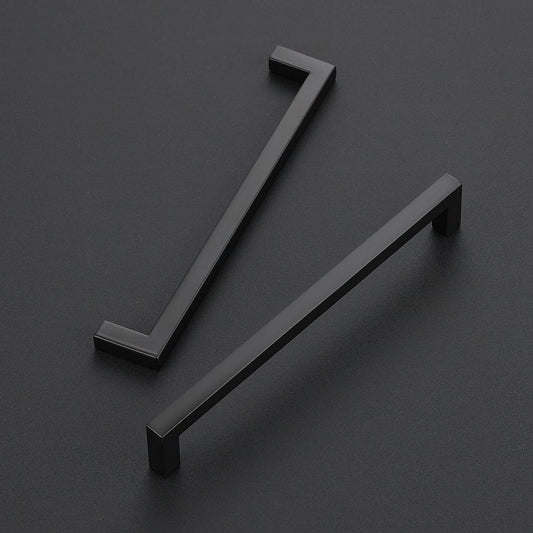 Ravinte 25-Pack Black Matte Slim Square Bar Drawer Handles - 6-1/4in Center to Center Kitchen Cabinet Hardware
