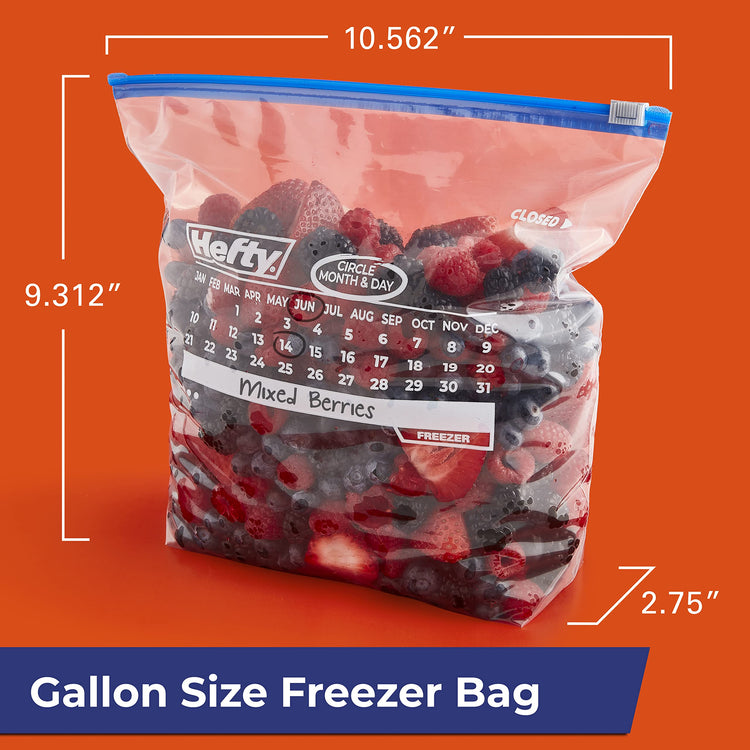 Calendar Slider Freezer Bags (100 Count)
