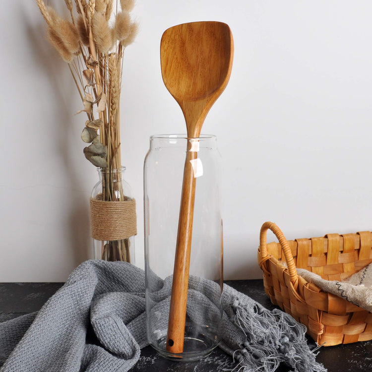 Wooden Spatula with Long Handle for Cooking Kitchen Cookware