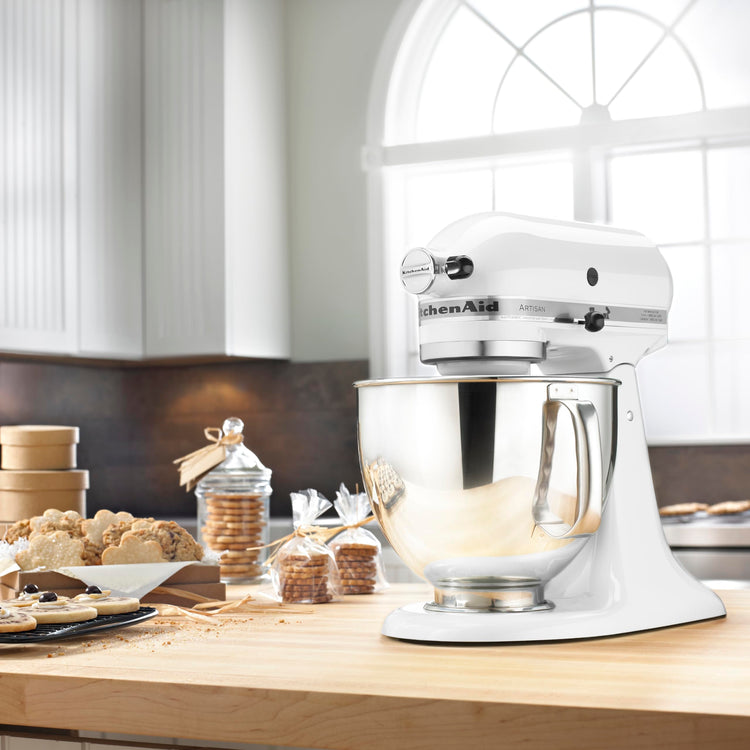 Artisan, 5-Qt Tilt Head Stand Mixer, KSM150PS, White