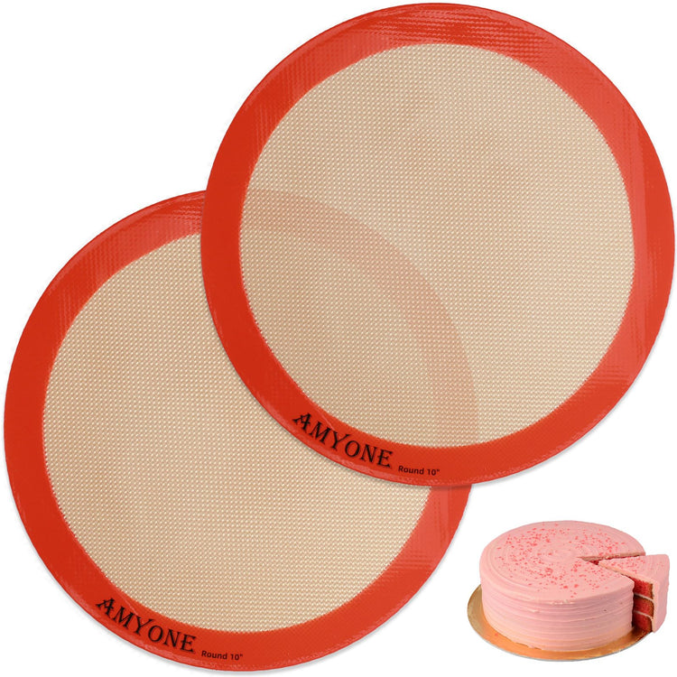 Round Silicone Baking Mats for 10 inch Cake Pan