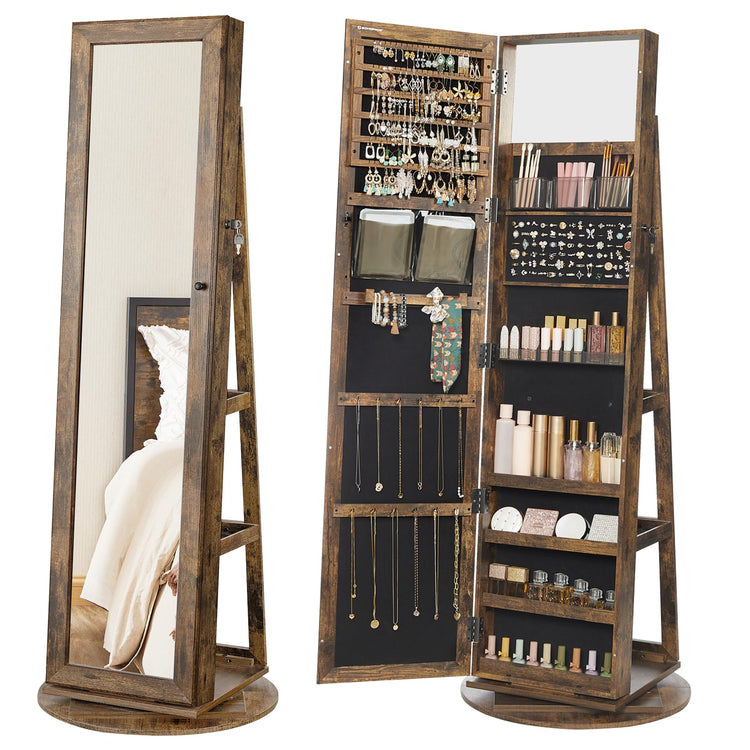 360° Swivel Jewelry Cabinet