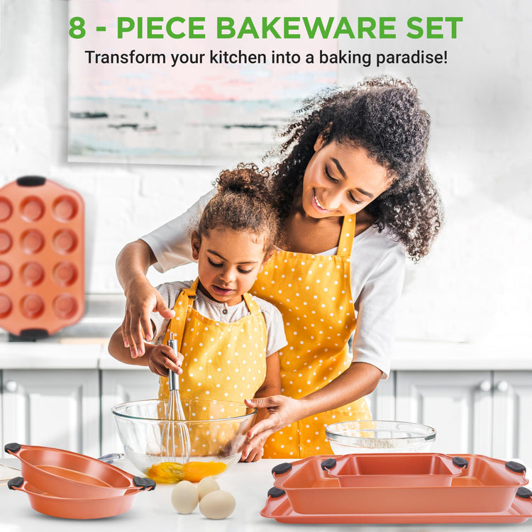 8 Piece Baking Pans Set