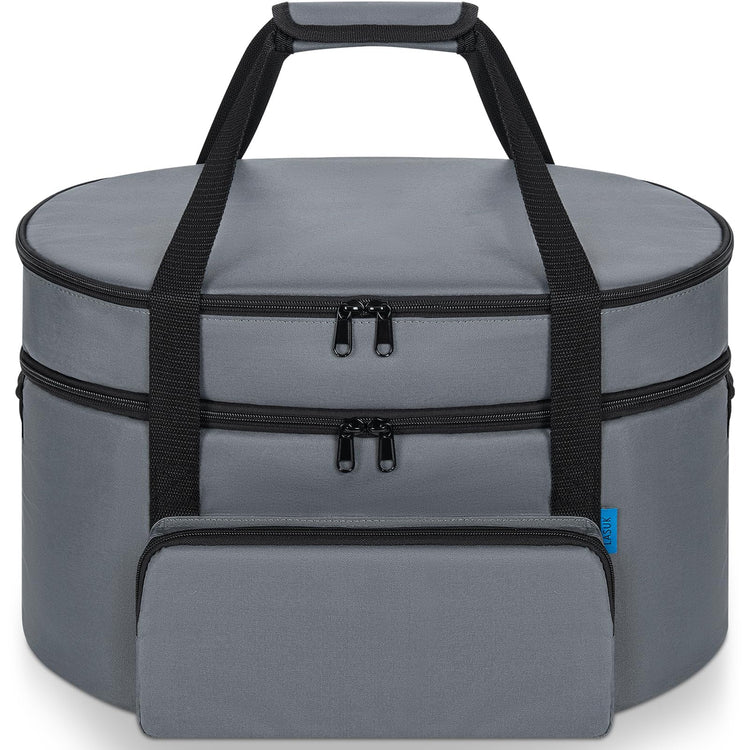 Double Layer Slow Cooker Travel Bag Compatible with 6