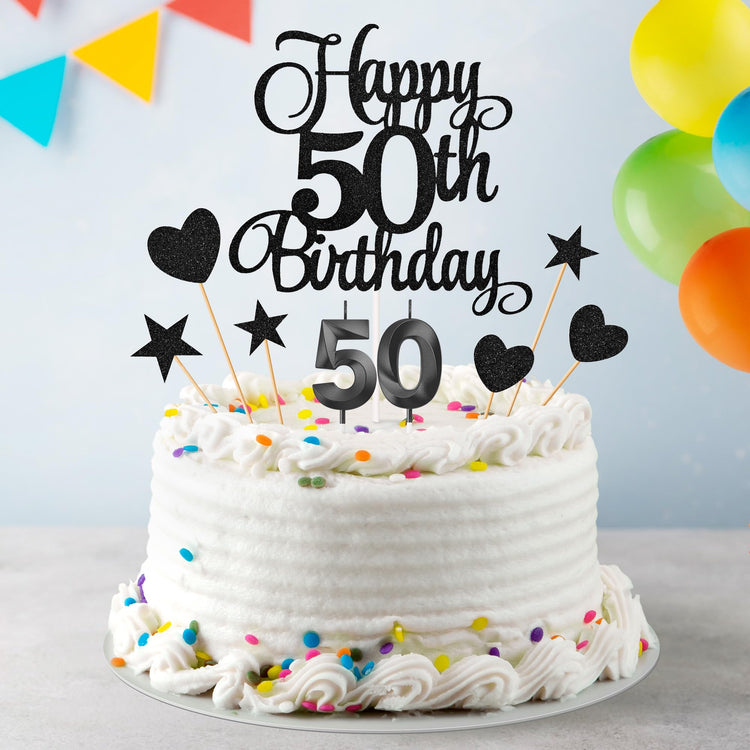 50th Birthday Cake Decorations