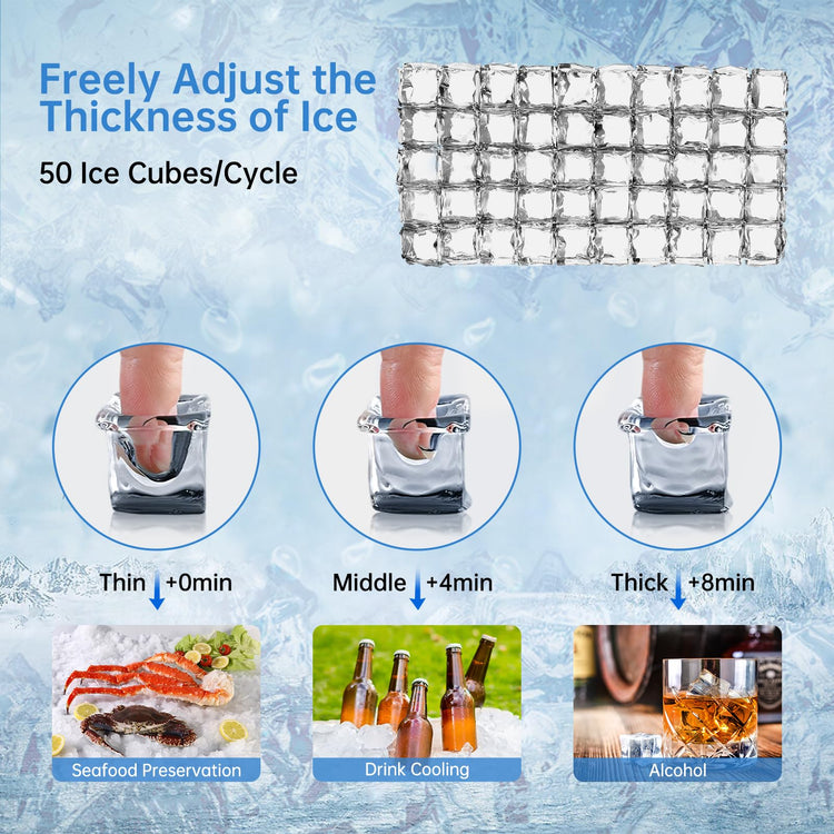 150LBS Undercounter Commercial Ice Maker