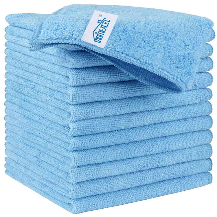 Blue Microfiber Cleaning Cloth (12 Count)