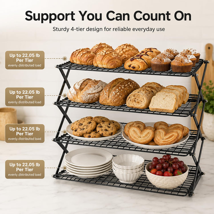 4 Tier Collapsible Cooling Rack