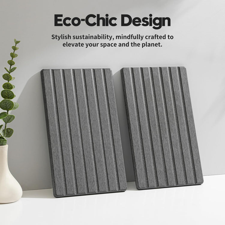 2PCS Water Absorbing Stone Drying Tray Mat for Bathroom Sink & Kitchen Counter Organizer (2 Count)