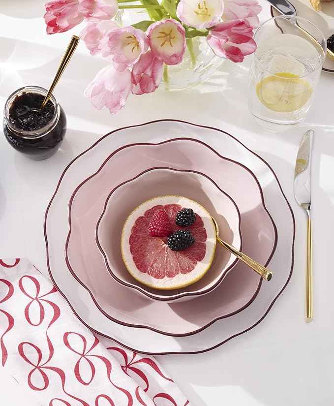 kate spade new york Garden Party 16-Piece Dinnerware Set, Pink