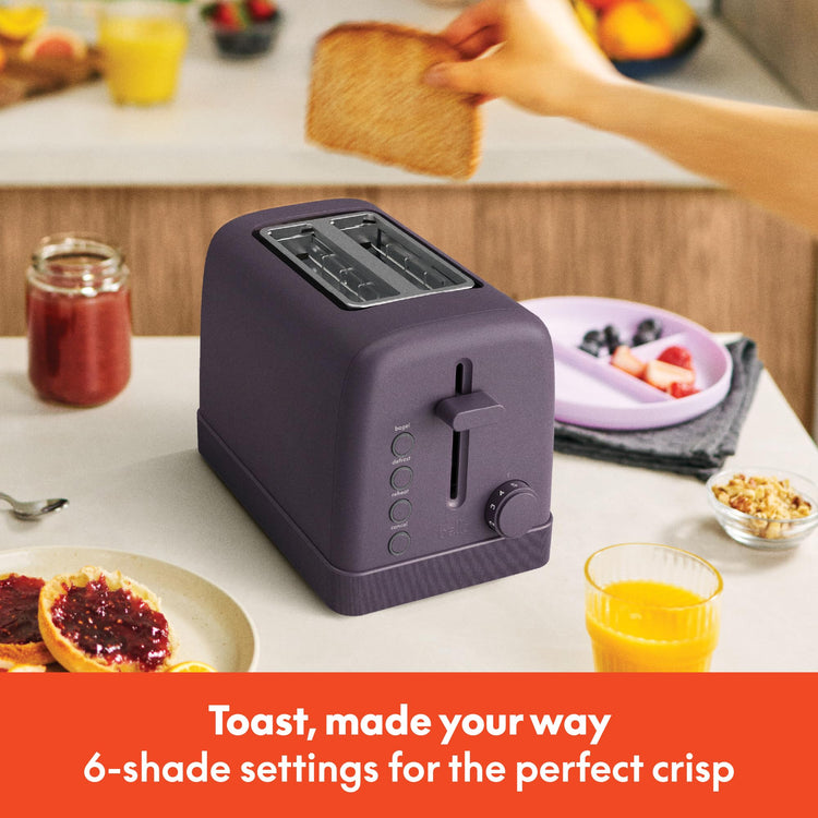 2 Slice Toaster with Extra Wide Slots and 6