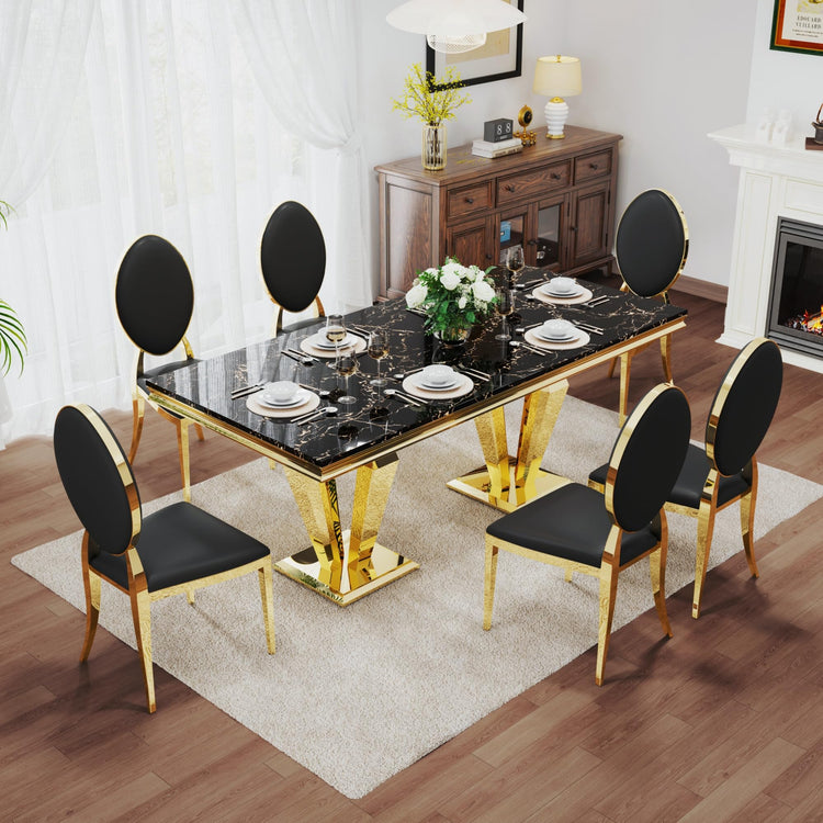7 Piece Luxury Dining Room Set (7 Count)