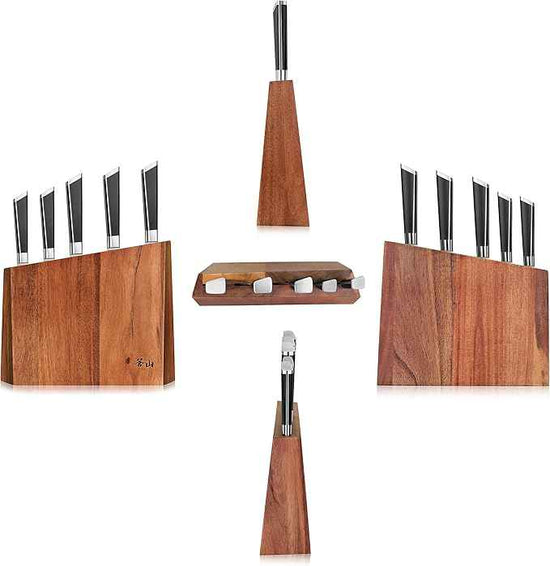 Cangshan Y2 Series Knife Set, 6-Piece German Steel Block, Silver