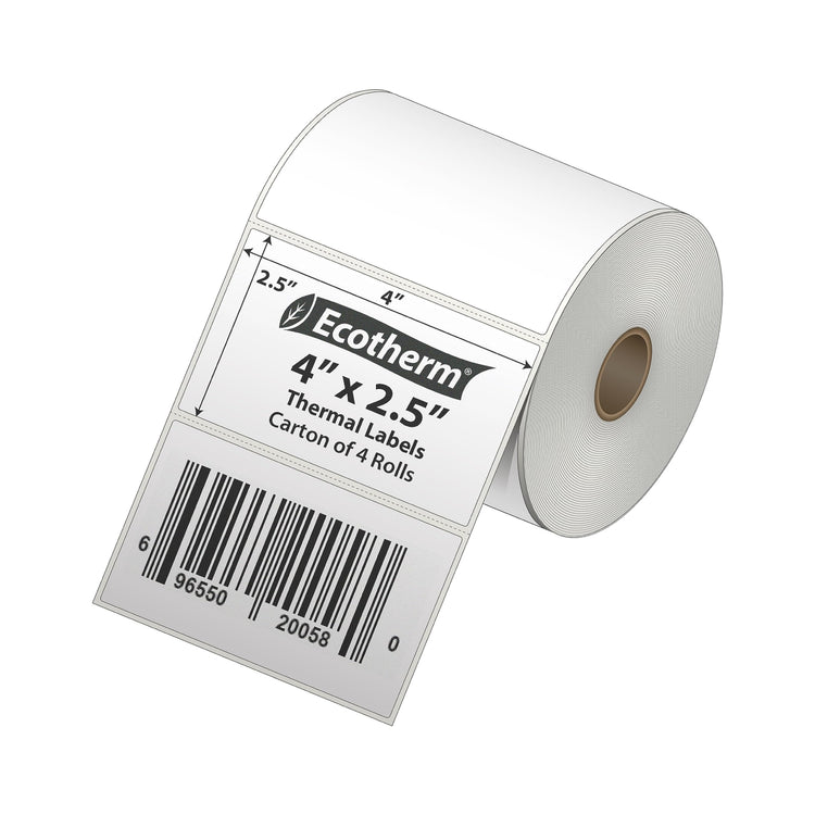 4" x 2.5" Thermal Labels (2400 Count)