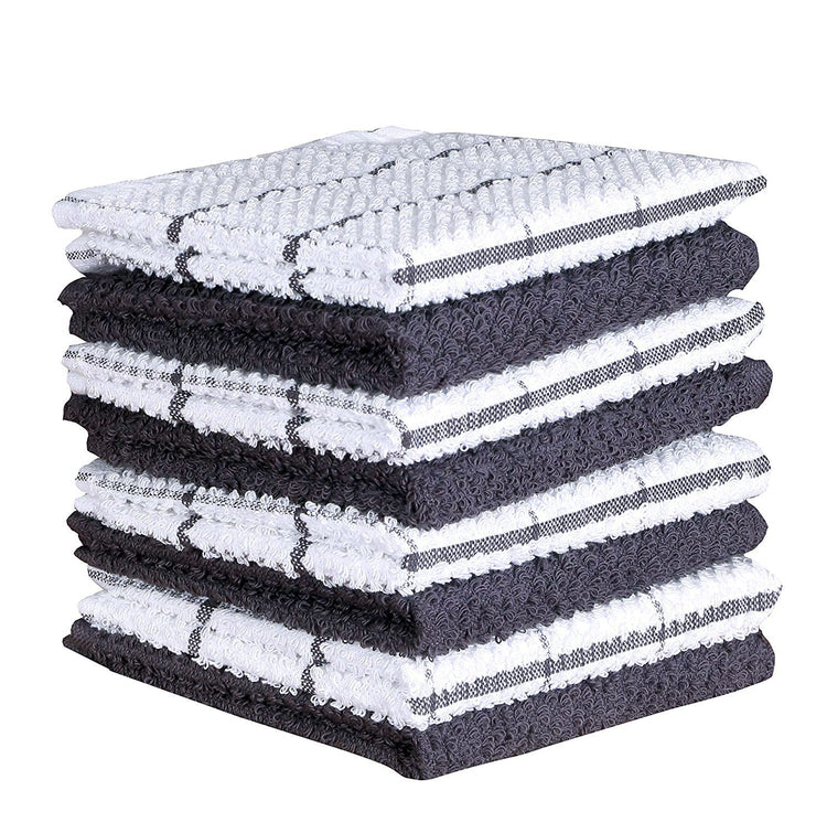 Cotton Kitchen Dish Cloths Set of 8 (8 Count)