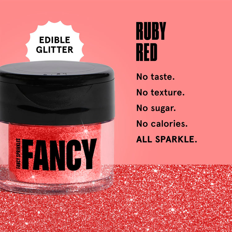 Ruby Red Edible Glitter Luster Dust 4gm