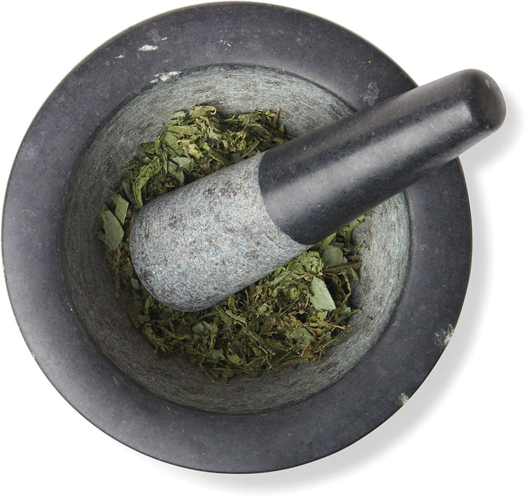 Fox Run Mortar and Pestle, Granite, Black
