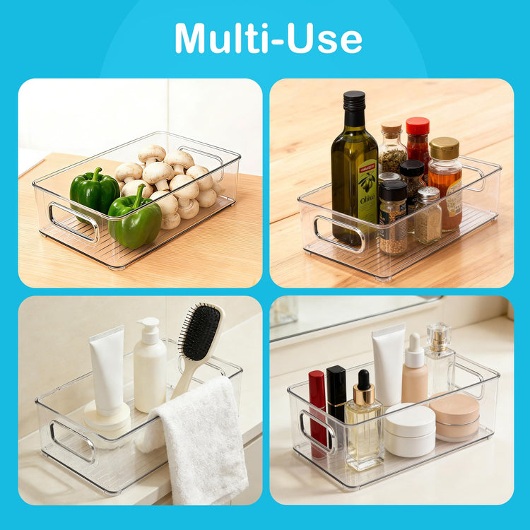 4 Pack Fridge Organizer Bins (4 Count)